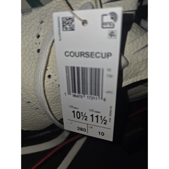 Nee Adidas Coursecup Golf Shoes Spike “Chalk White Green” IH8436 Men’s Size 10.5 main image 7